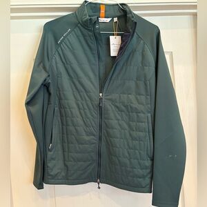 Peter Millar Men's Deep Green Merge Performance Jacket